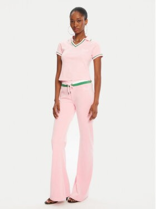 Juicy Couture Spodnie dresowe Velour JCWBJ225352 Różowy Regular Fit