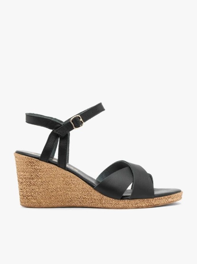 Czarne sandały damskie