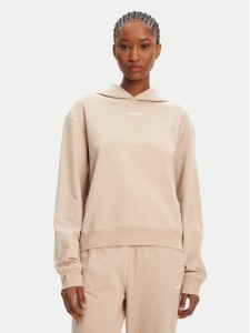 HUGO Bluza 50490594 Beżowy Regular Fit