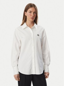 KARL LAGERFELD Koszula B3W11030 Biały Regular Fit