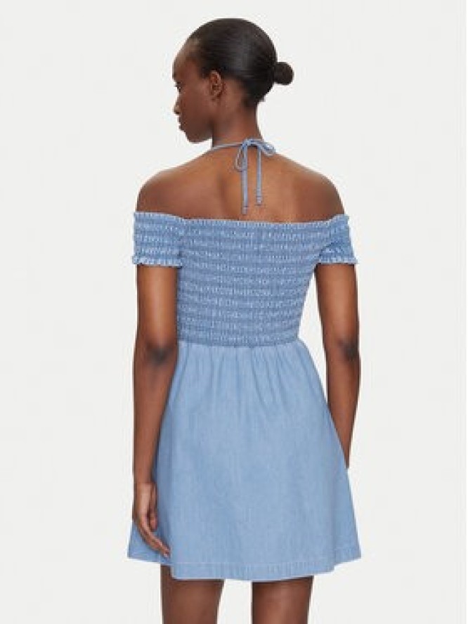 Tommy Jeans Sukienka letnia DW0DW20677 Niebieski Regular Fit