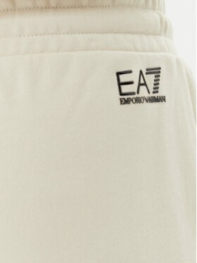 EA7 Emporio Armani Spodnie dresowe 7W000106 AF12473 U1079 Beżowy Loose Fit