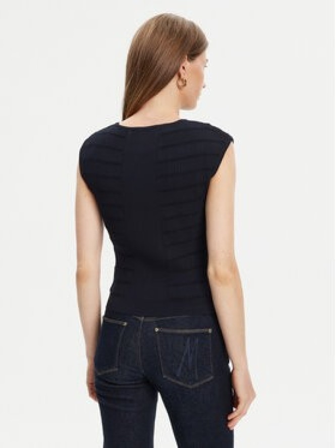 Guess Bluzka W5YR12 Z0130 Granatowy Regular Fit