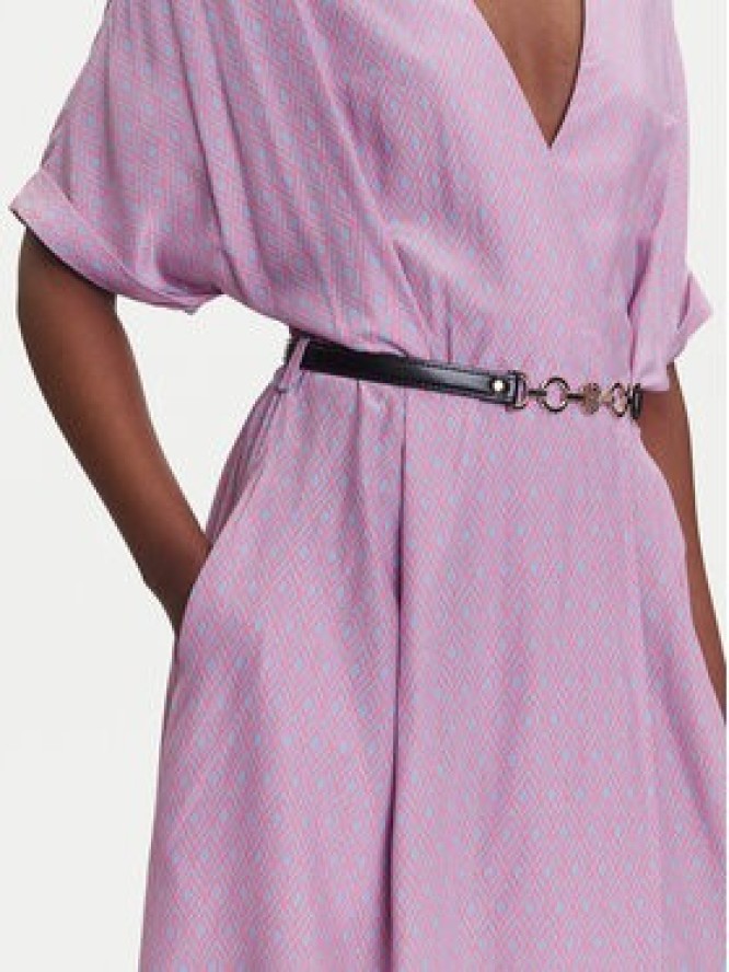 Fracomina Sukienka koszulowa FR25SD2012W413O9 Fioletowy Regular Fit