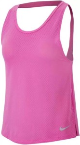 Damska koszulka Nike Miler Tank Breathe w kolorze różowym