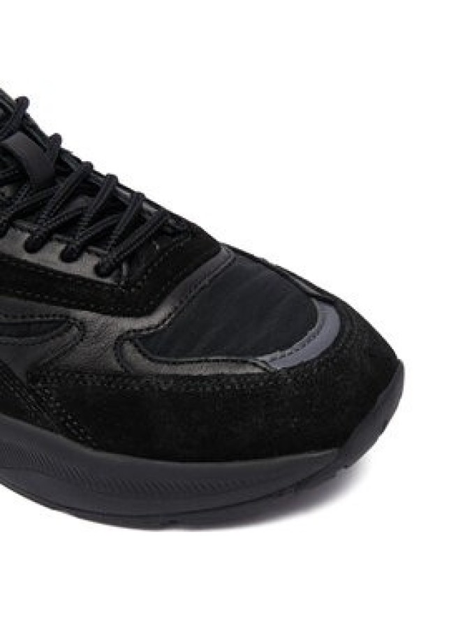 D.A.T.E. Sneakersy Fuga Shiny W431-FG-SH Czarny