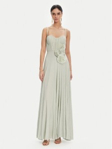 Elisabetta Franchi Sukienka wieczorowa AB-R22-52E2 Zielony Regular Fit