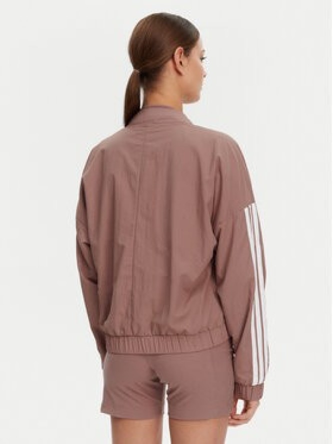 adidas Kurtka bomber Essentials 3-Stripes JD5318 Różowy Loose Fit