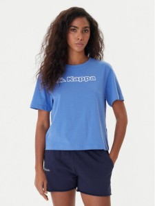 Kappa T-Shirt Frega 351M1KW Turkusowy Regular Fit