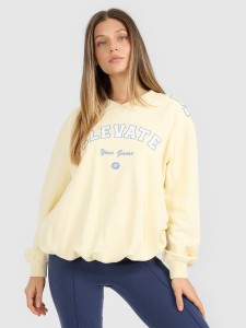 4F Bluza dresowa nierozpinana bez kaptura damska - żółta XS