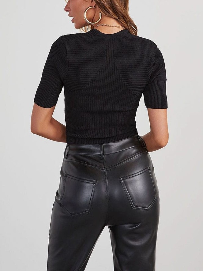 Milan Kiss Bluzka w kolorze czarnym rozmiar: L