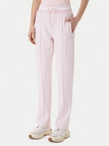 Guess Spodnie dresowe V5YB20 KB212 Różowy Regular Fit