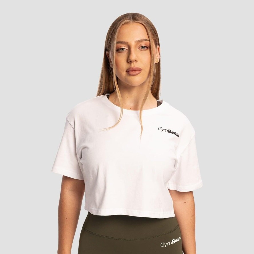 Koszulka damska fitness cropped bawełniana Limitless