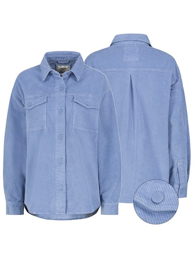 Eight2Nine Koszula sztruksowa w kolorze błękitnym rozmiar: S