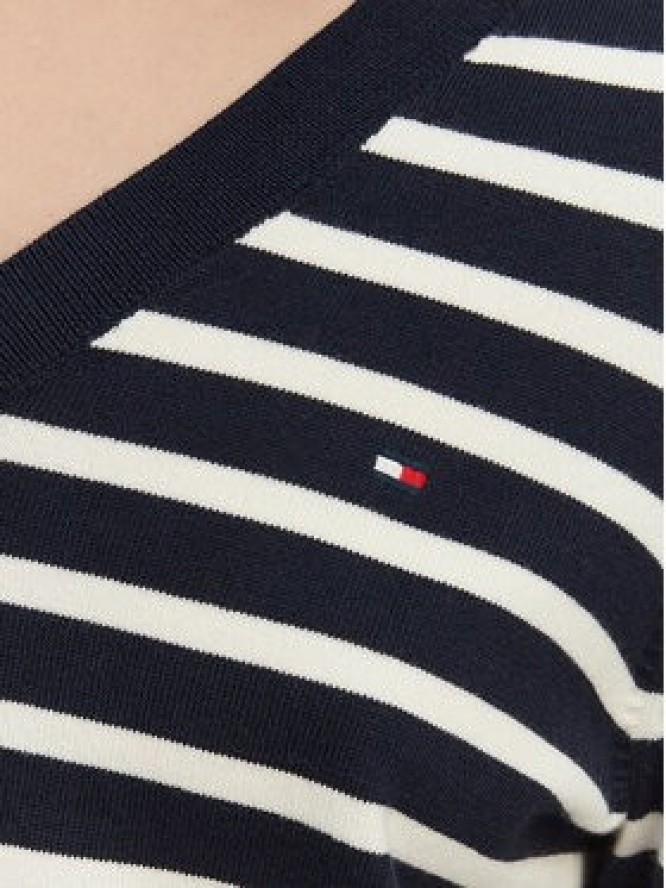 Tommy Hilfiger Sweter WW0WW40098 Granatowy Regular Fit