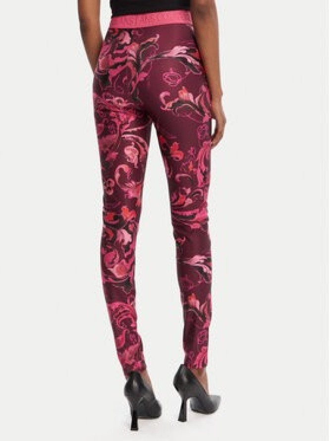 Versace Jeans Couture Legginsy 79HAC101 JS501 Różowy Slim Fit