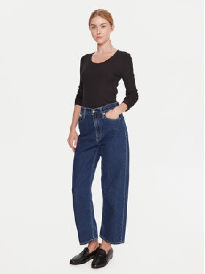 Calvin Klein Bluzka LV044D235G Czarny Slim Fit