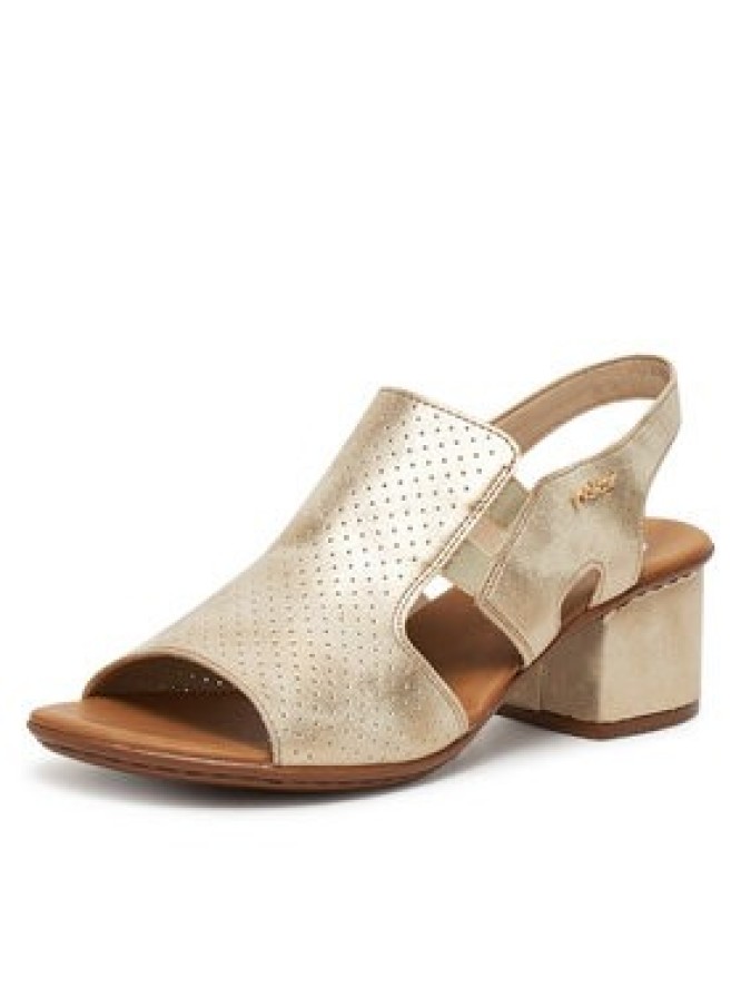 Rieker Sandały 64665-60 Złoty