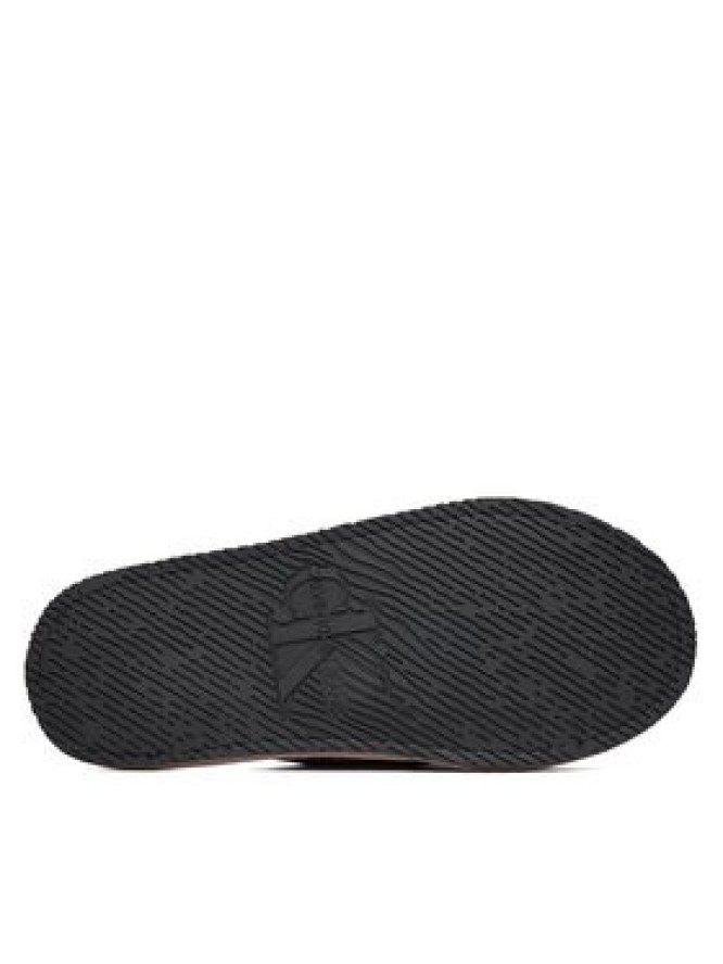 Calvin Klein Jeans Kapcie Slipper Satin Moire YW0YW02053 Beżowy