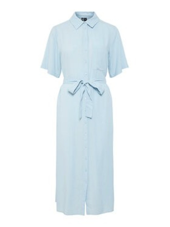 Pieces Sukienka koszulowa Pia 17152063 Niebieski Regular Fit