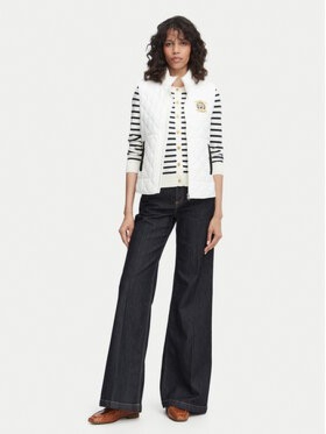 Beverly Hills Polo Club Bezrękawnik P-SS26W-JK0281-0009 Kremowy Regular Fit
