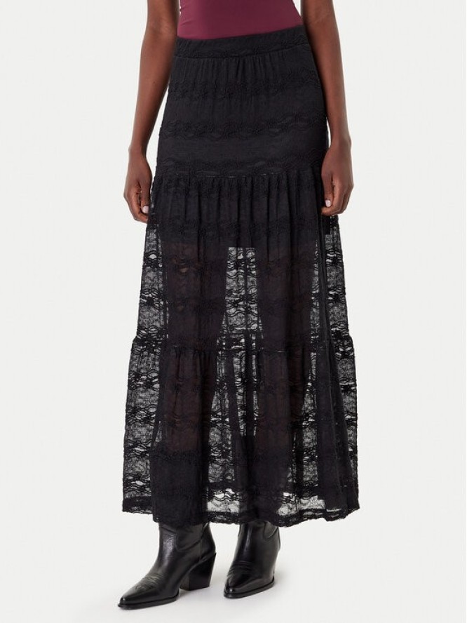 ONLY Spódnica maxi Luna 15353206 Czarny Regular Fit