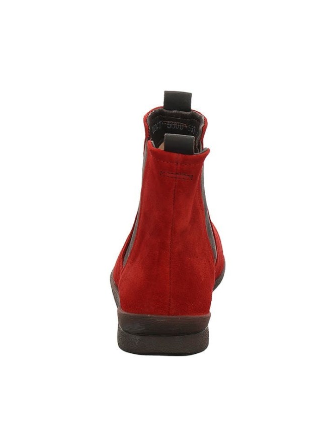 Think! Skórzane sztyblety w kolorze czerwonym rozmiar: 40,5