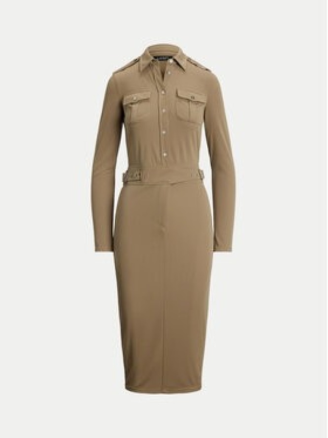LAUREN RALPH LAUREN Sukienka codzienna 200963901001 Beżowy Slim Fit