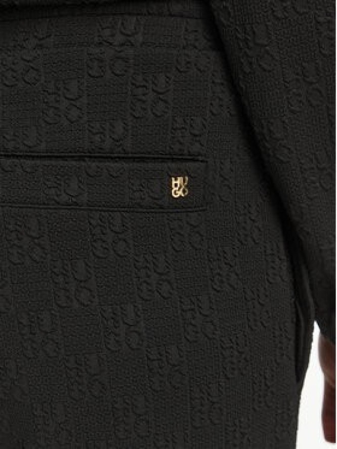 HUGO Spodnie dresowe 50557488 Czarny Regular Fit