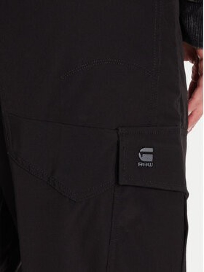 G-Star Raw Spodnie materiałowe Cargo 3D D27022-D909 Czarny Boyfriend Fit