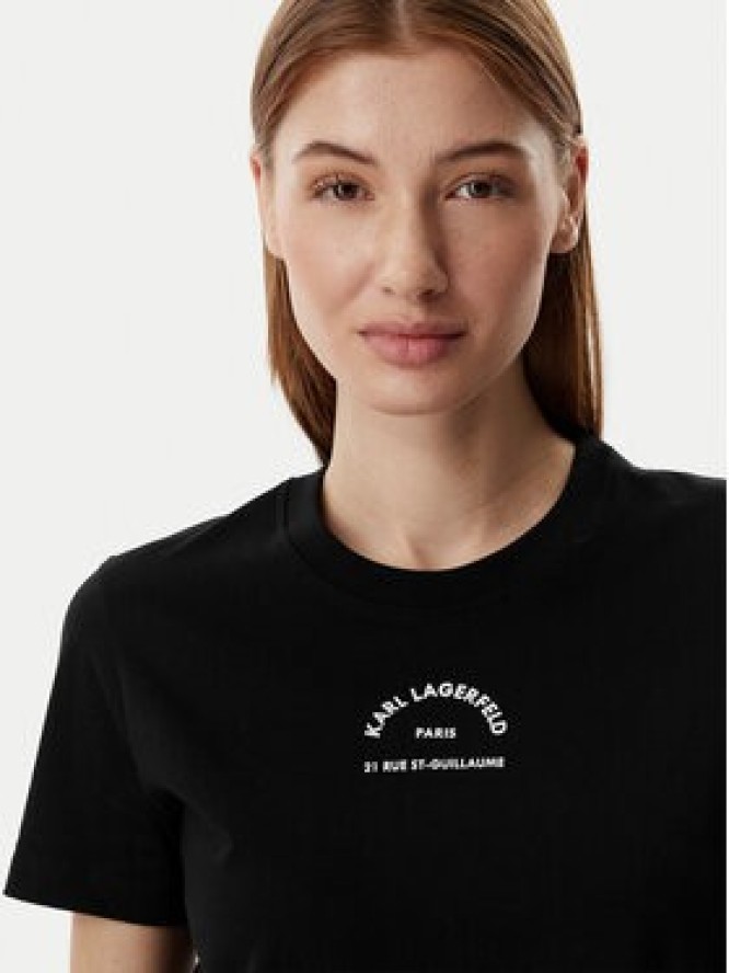 KARL LAGERFELD Sukienka codzienna B2W13071 Czarny Regular Fit