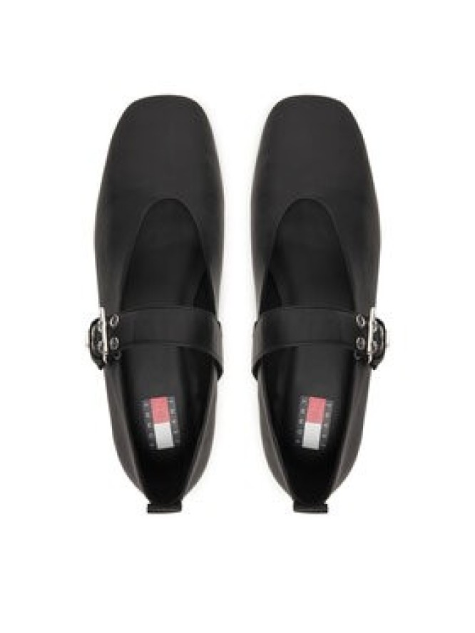 Tommy Jeans Baleriny Tjw Ballerina Buckle EN0EN03019 Czarny