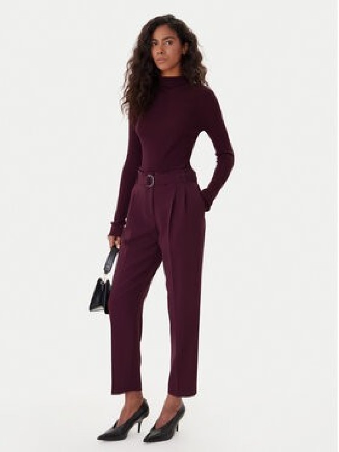 BOSS Spodnie materiałowe Tapiah 50490037 Fioletowy Regular Fit