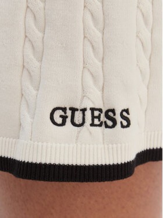 Guess Spódnica mini V6RD07 Z4652 Écru Regular Fit