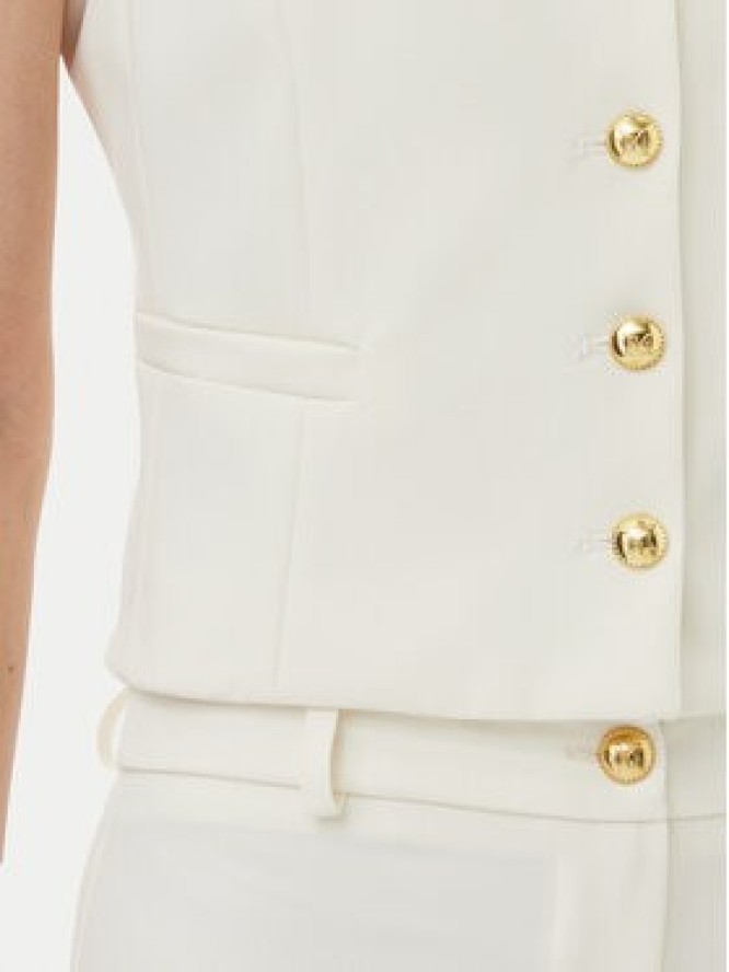 Maryley Kamizelka 25EB128/43VA Écru Regular Fit