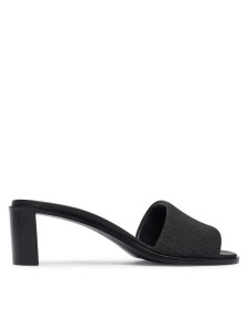 Calvin Klein Klapki Block Heel Sandal Aop HW0HW03016 Czarny