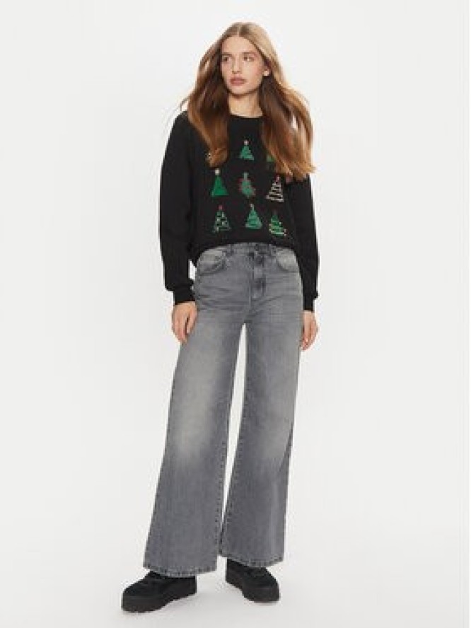 ONLY Bluza Yda Xmas 15270956 Czarny Regular Fit