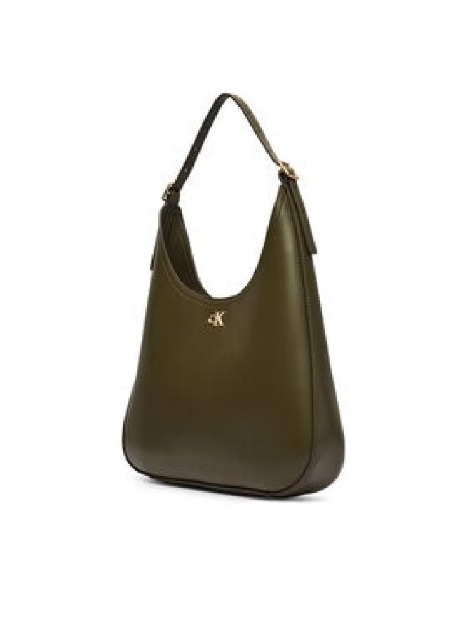 Calvin Klein Torebka Ck Medium Shoulder Bag LV04F3522G Zielony ciemny