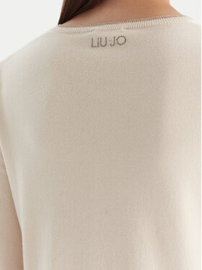 Liu Jo Kardigan MF5225 MS49I Écru Regular Fit