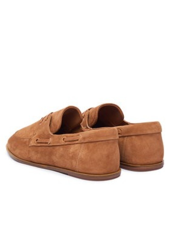 Calvin Klein Półbuty Ess Boatshoe Suede HW0HW03290 Brązowy
