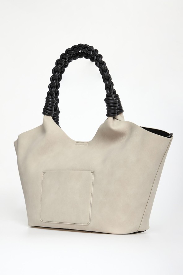 Torebka damska z imitacji zamszu DKNY