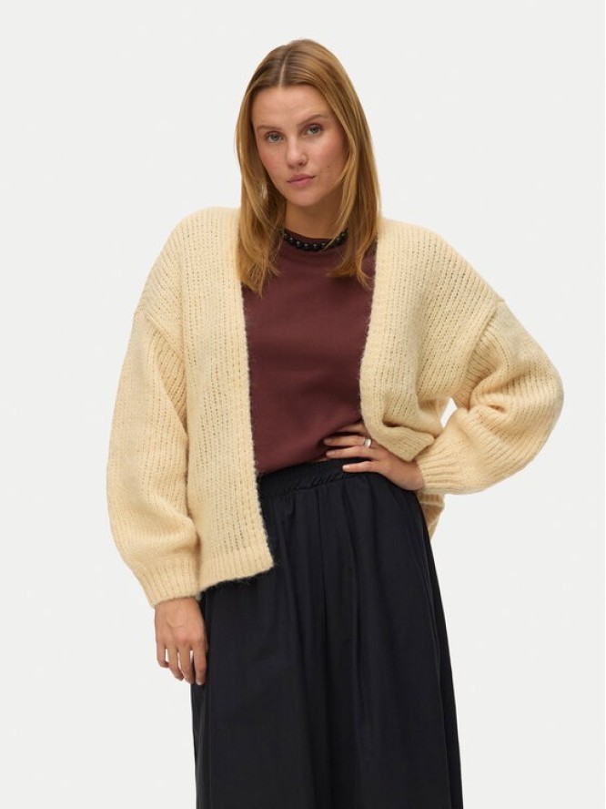 Vero Moda Kardigan Maybe 10273101 Żółty Oversize