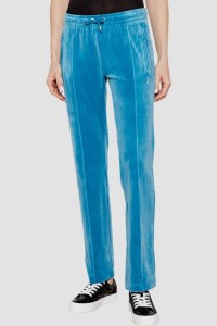 JUICY COUTURE Niebieskie damskie spodnie z cyrkoniami Tina, Rozmiar S