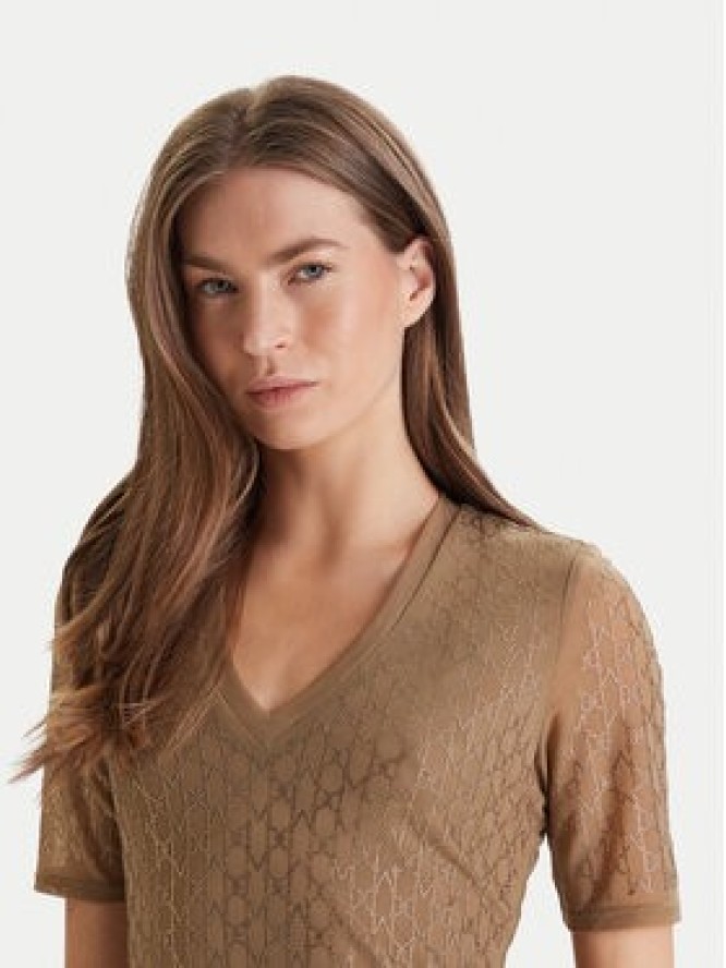 Marciano Guess T-Shirt 5RGP22 6311A Beżowy Regular Fit