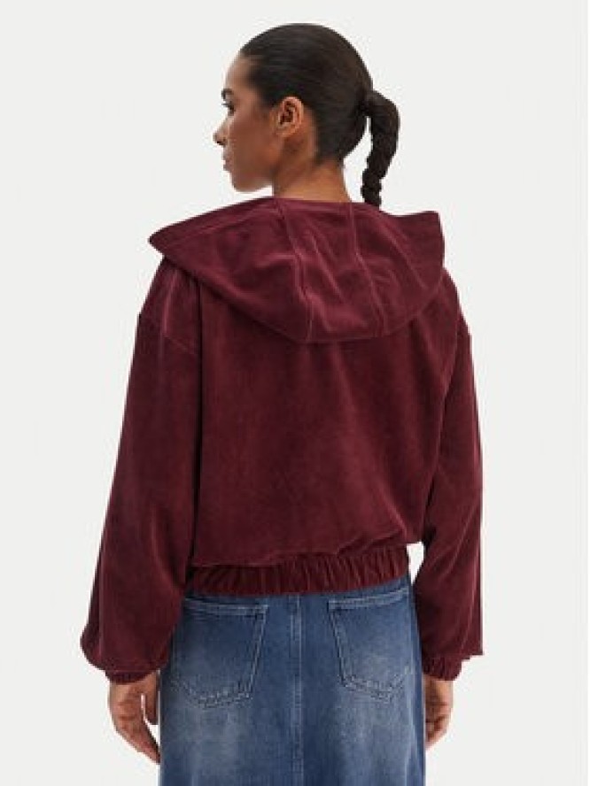 adidas Bluza Essentials Chenile KE1119 Bordowy Loose Fit