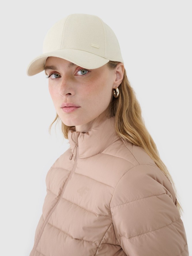 4F Kurtka puchowa z wypełnieniem syntetycznym damska - beżowa XL