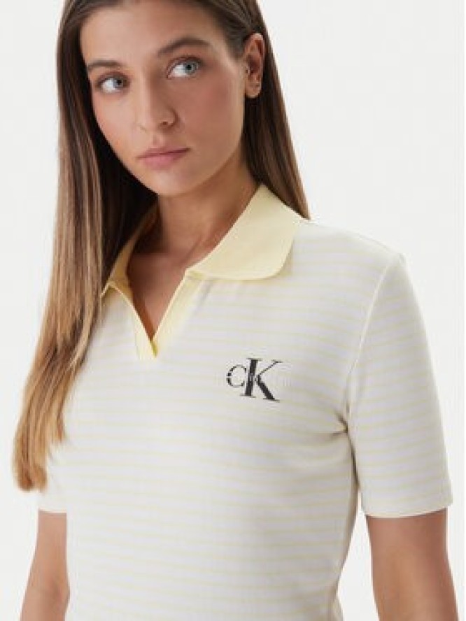 Calvin Klein Jeans Polo LV047F835G Kolorowy Slim Fit