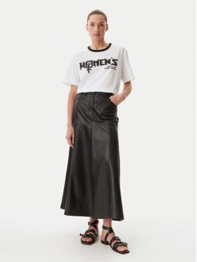 Munthe T-Shirt Flisha 251111525166 Biały Loose Fit