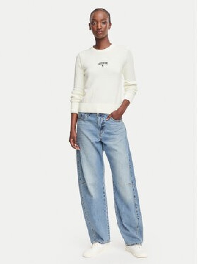 Guess Jeans Sweter W6YR40 Z1074 Kremowy Regular Fit