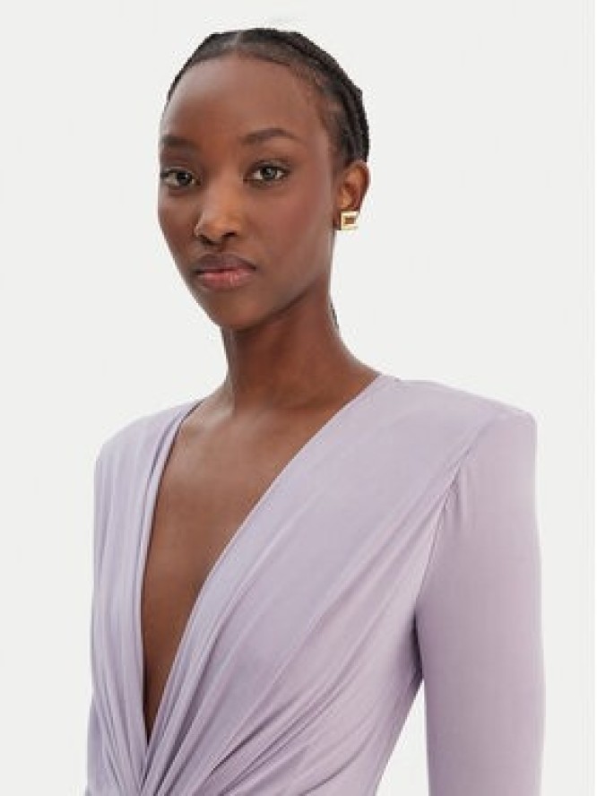 Elisabetta Franchi Sukienka wieczorowa AB-R29-61E2-V850 Fioletowy Regular Fit